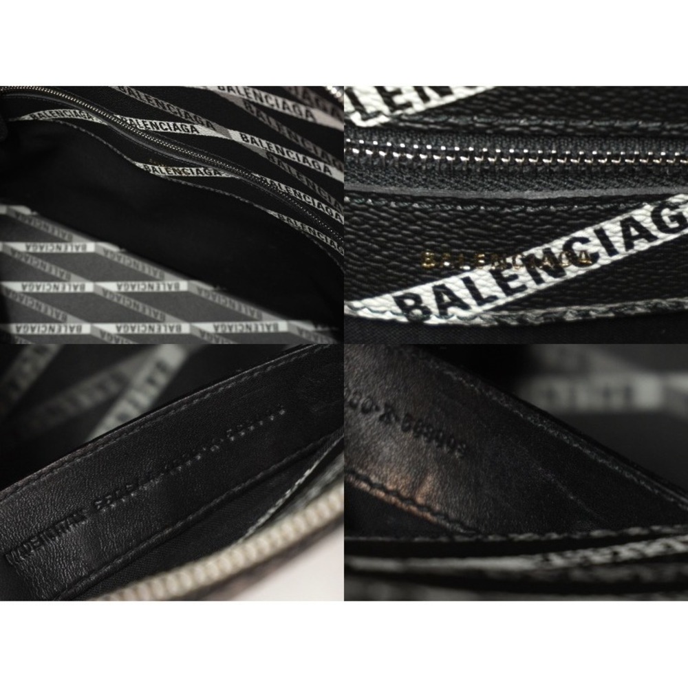 BALENCIAGA Ville handbag top handle strap logo black gray - Picture 9 of 9